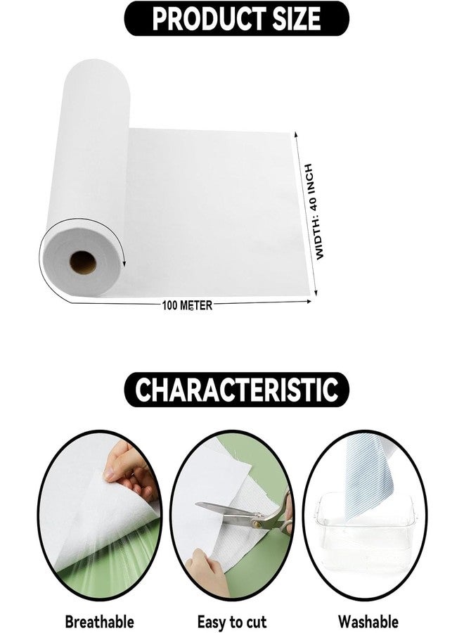 Jainsons Soft Fusible Interfacing Microdot Non Woven for Collar Pasting, Tailoring, Finishing Necklines 100 Meter (WHITE) - Image 5